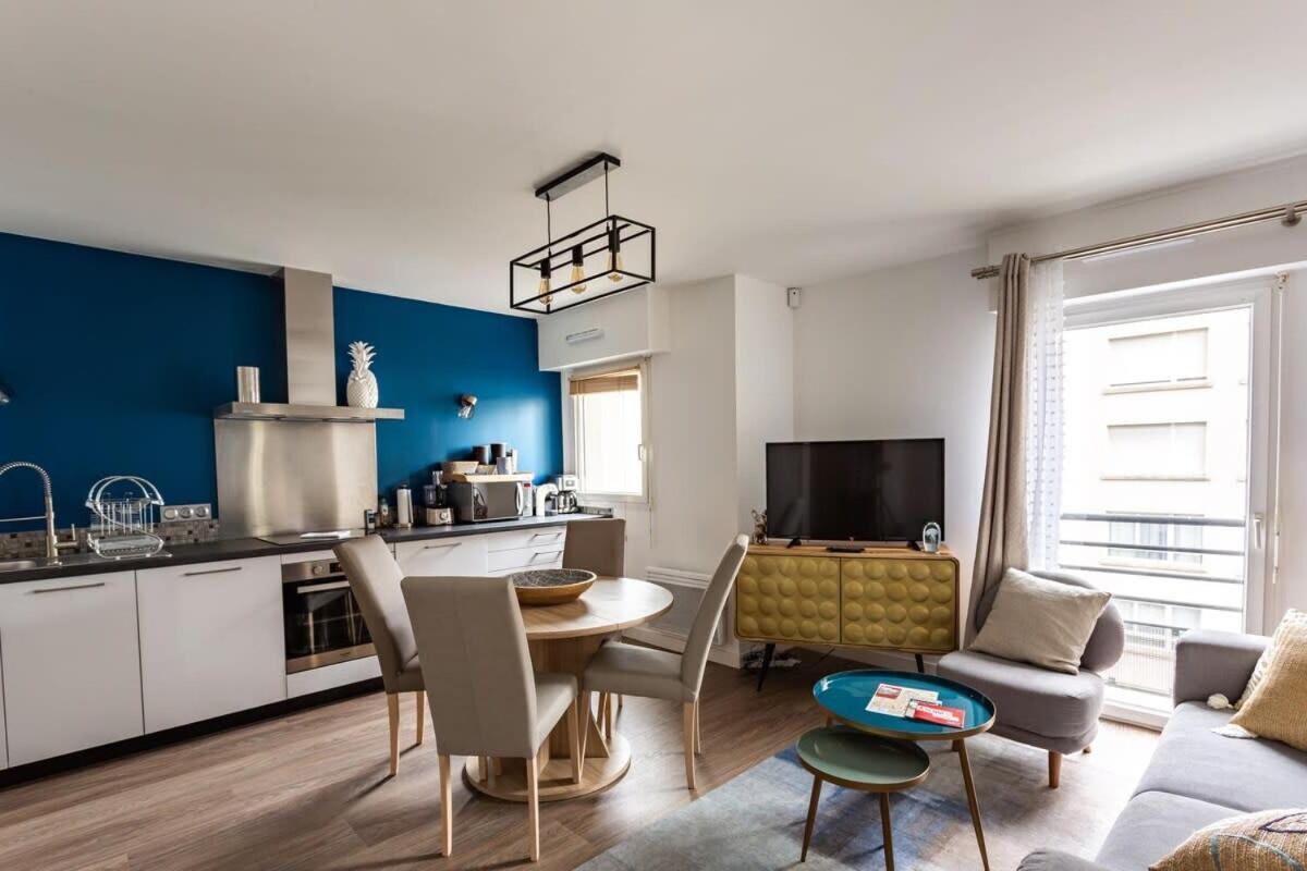 Le Saint Helier -Appartement Cosy Et Calme Parking Rennes Exteriör bild